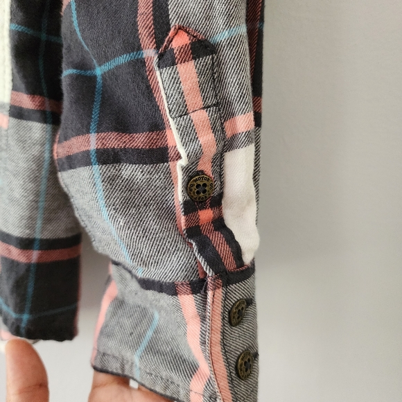 Harley Davidson Sequins Plaid Flannel‎ Long Sleeve Shirt Size Medium - Picture 8 of 12